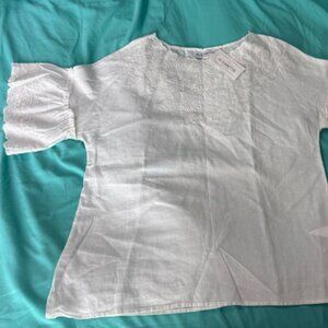 NWT Elisabetta Linen blouse sz M